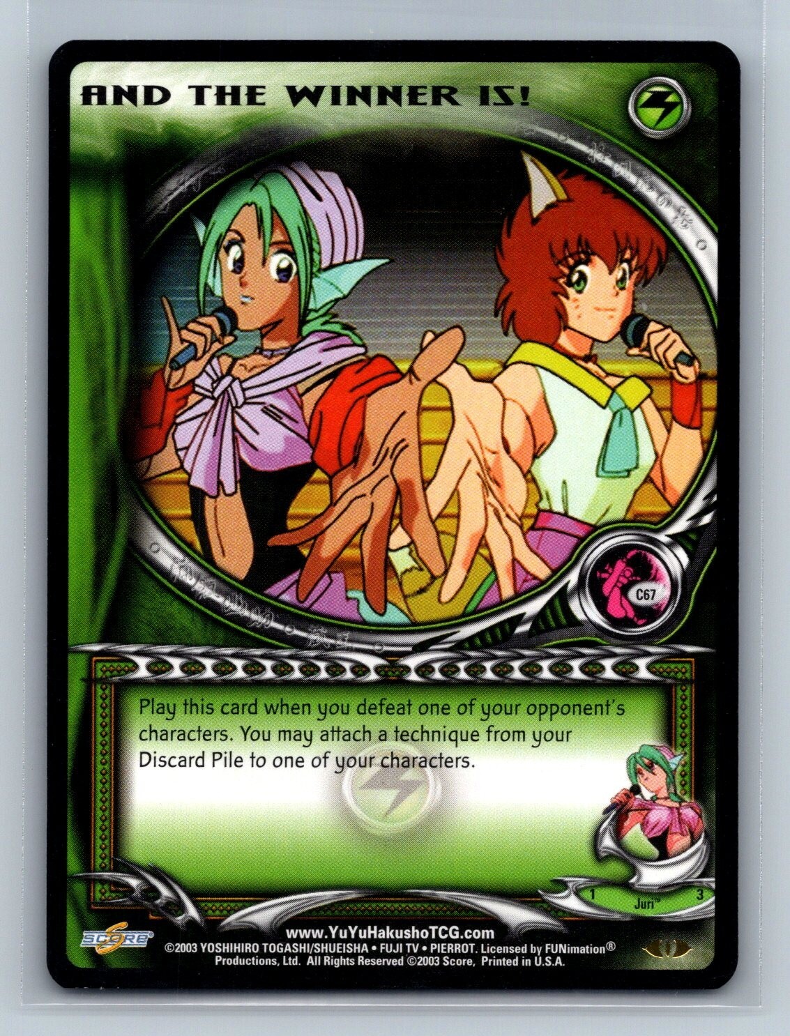 Johnny&#39;s - yuyu Yu Yu Hakusho Super Battle Card Yusuke Urameshi No.178