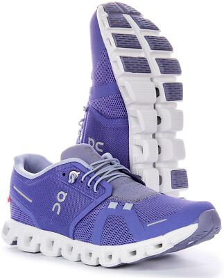 Pre-owned On Running Cloud 5 Reflective Womens Sneakers Cloudtec Shoe Lavender Us 5 - 1