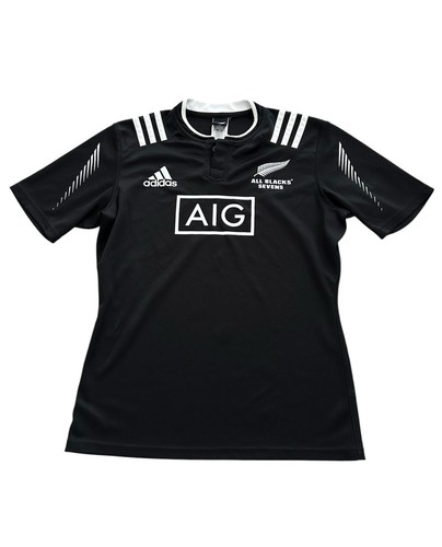 ALL BLACKS  ポロシャツ  made  in  NEWZEALAND アディダス ニュージーランドオールブラックス ポロシャツ XL