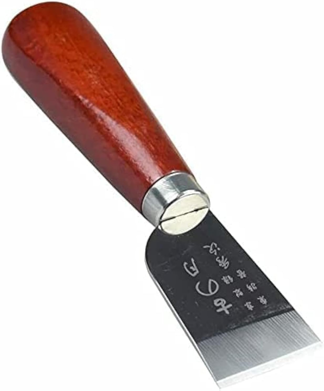 BANYOUR Leather Knife Cutting Knife Edging Knife with Wooden Handle Leather Work