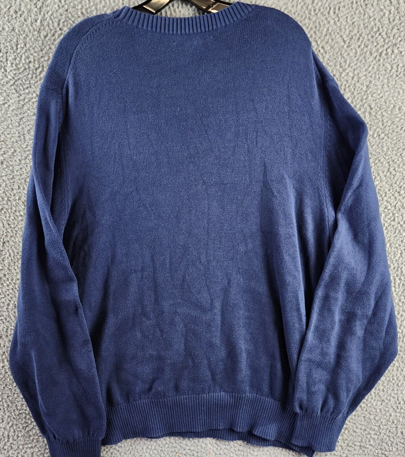 The Men's Store at Bloomingdale's Cotton Crewneck Sweater Men's XXL Dark Coronet - Picture 10 of 12