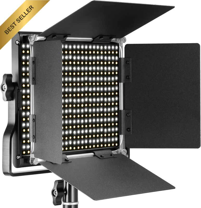 Professional Bi Color LED Video Light 660 Beads Dimmable 3200-5600K with U Brack