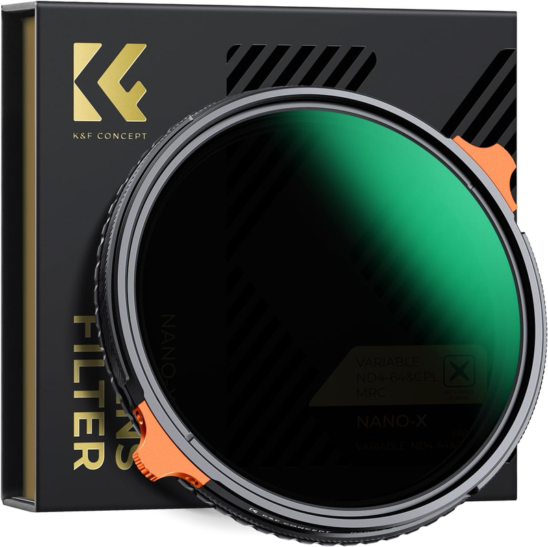 77mm Variable ND CPL Filter, ND4-ND64 & Polarizing CPL Circular Polarizing Fader