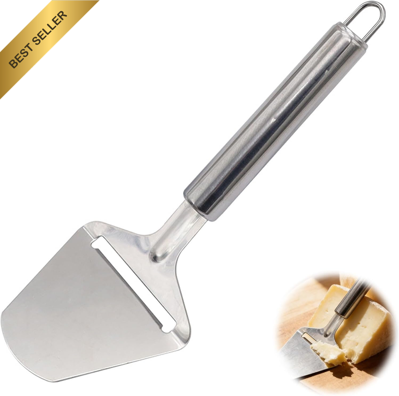 Stainless Steel Cheese Slicer Handheld with Ergonomic Grip - Multi-Functional Ch