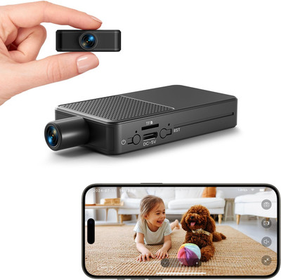 Wifi Mini Camera | Hidden Spy Camera | 10Hr Nonstop Recording Nanny Cam, Cloud &