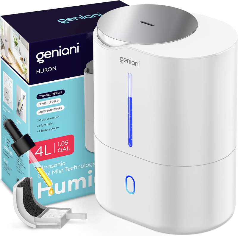 With Essential Oil Diffuser 4l For Home, Baby, Bedroom, Larg