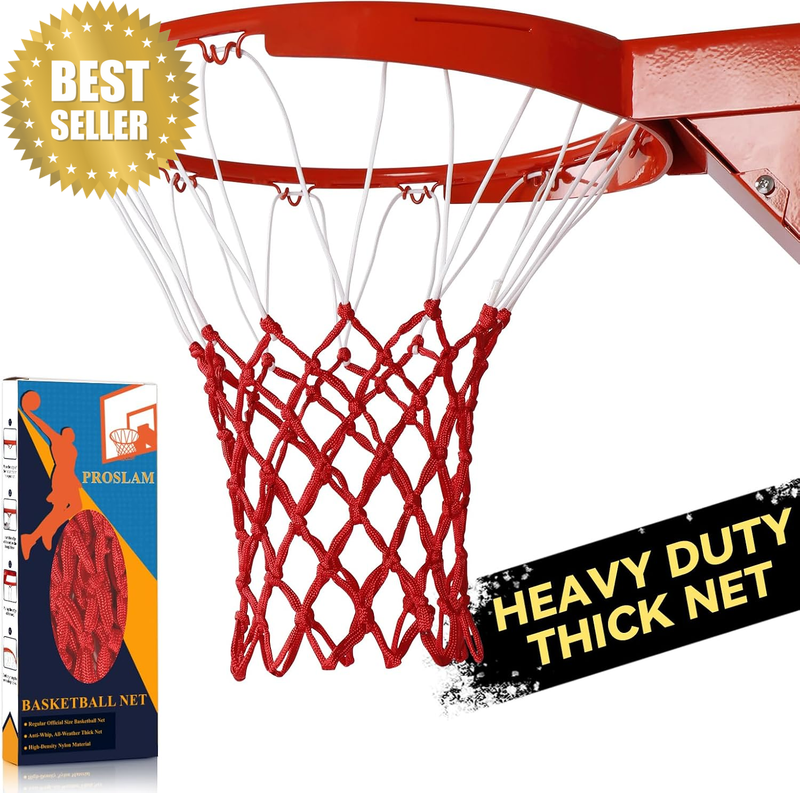 Premium Quality Professional Heavy Duty Basketball Net - All Weather anti Whip,F