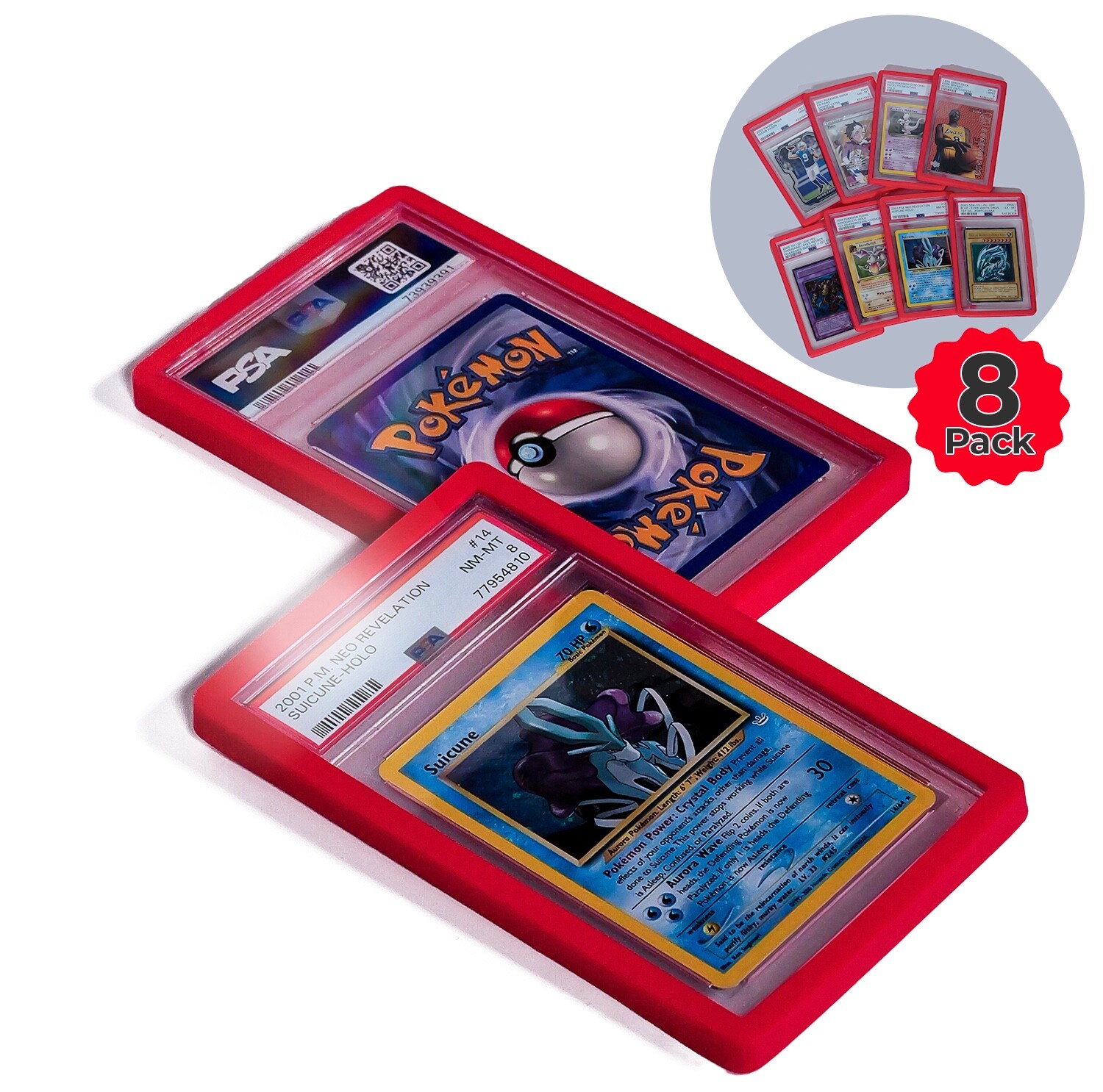 PSA アクリルスタンド 6つ、psa case red 1つ Amazon.co.jp: 【CARD ONE】PSA 収納ケース カード ディスプレイ