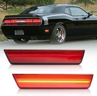 For Dodge Challenger 2008-2014 Charger 2011-2014 Red LED Rear Side Marker Lights