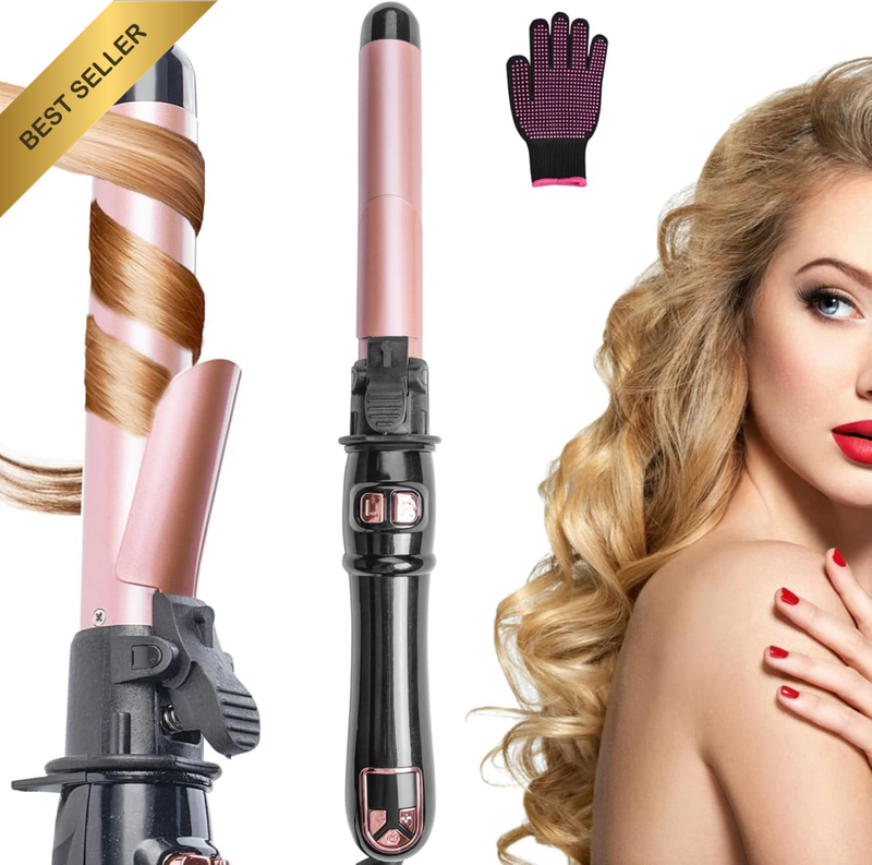 Newest 28Mm/1.1 Inch Automatic Curling Wand Rotating Curling Iron for Long Short