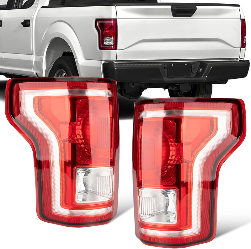 Rear Driver Passenger Tail Lights for Ford F150 F-150 XLT 2015 2016 2017