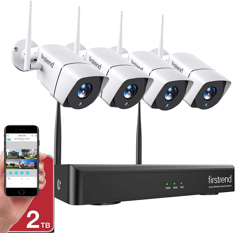 ,  8ch Wireless Nvr System With 4pcs 1080p