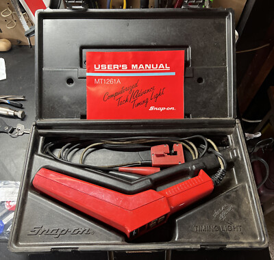 Snap-On Tools USA Computerized Tach Advance Timing Light MT1261A W/ PB48 Case