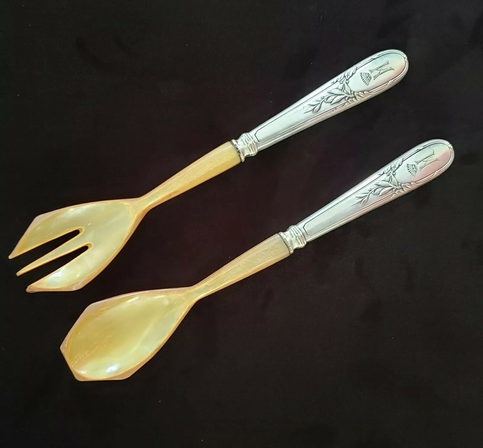 スプーン Germany Count House of Metternich Nobility Armorial Salad Fork
