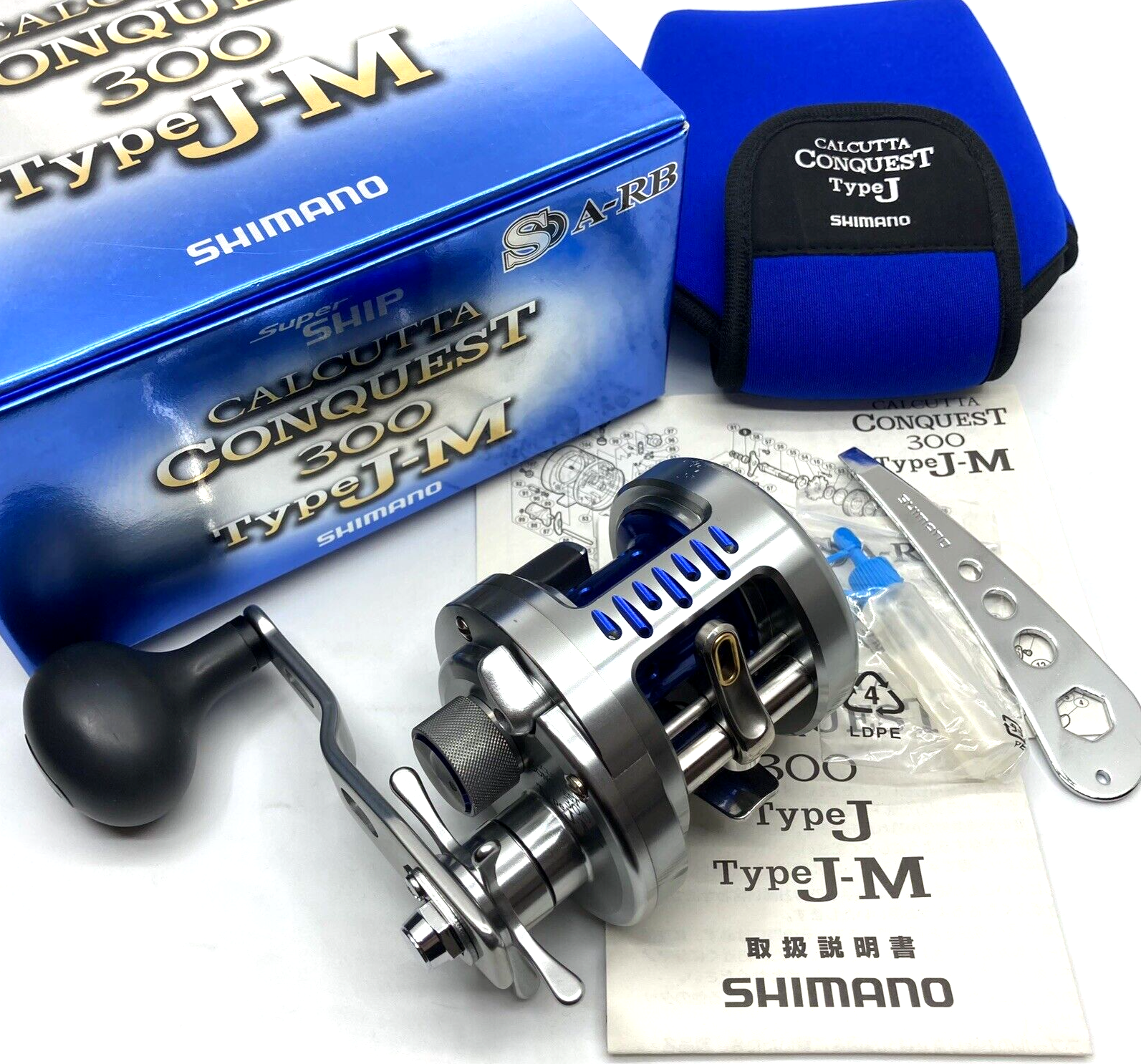 リール Shimano Calcutta Conquest 300 Type-JM Shimano CALCUTTA CONQUEST 300 Type J-M RH Jigging Reel