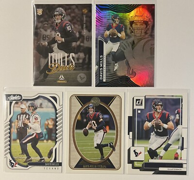 Davis Mills 5 Card Lot. Rookie RC. Houston Texans