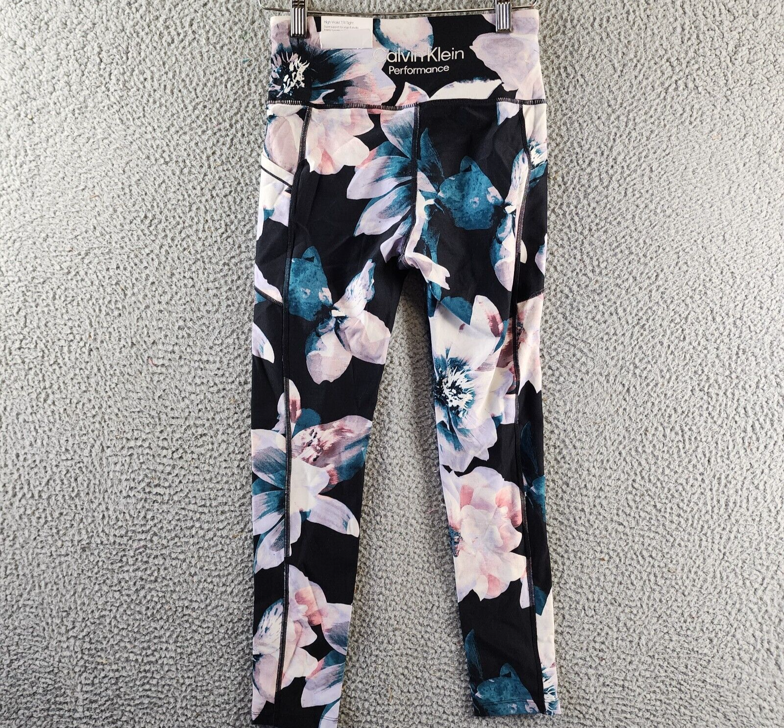 Calvin Klein Performance Printed High-Waist 7/8 Length Leggings Women's XS Multi - Picture 10 of 16