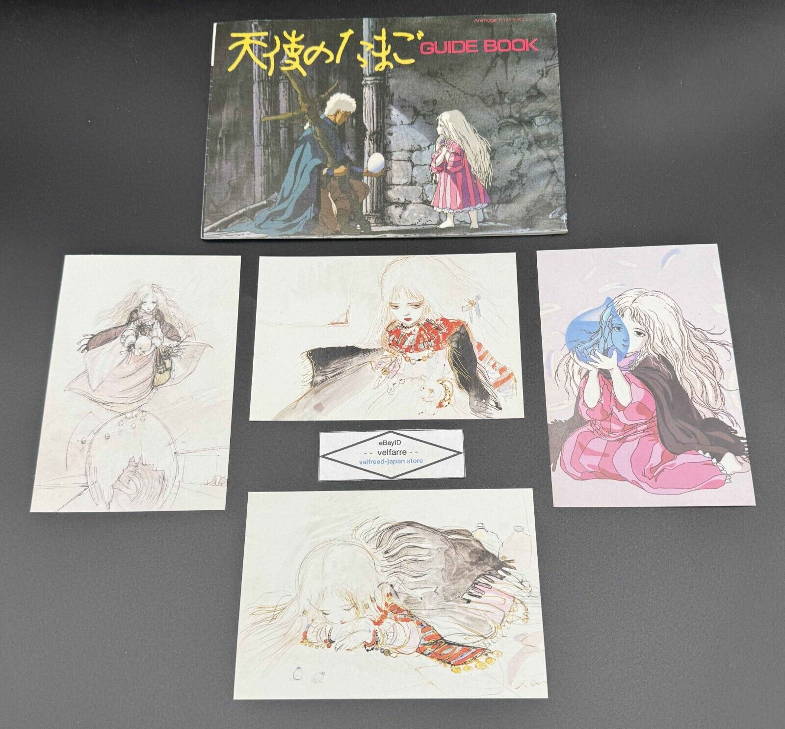 Angel's Egg Guide Book w/Post Cards Tenshi no Tamago Anime Amano