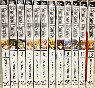 PANDORA HEARTS Manga Lot of 12  Vol 1 - 11, 13.   By Jun Mochizuki Yen Press