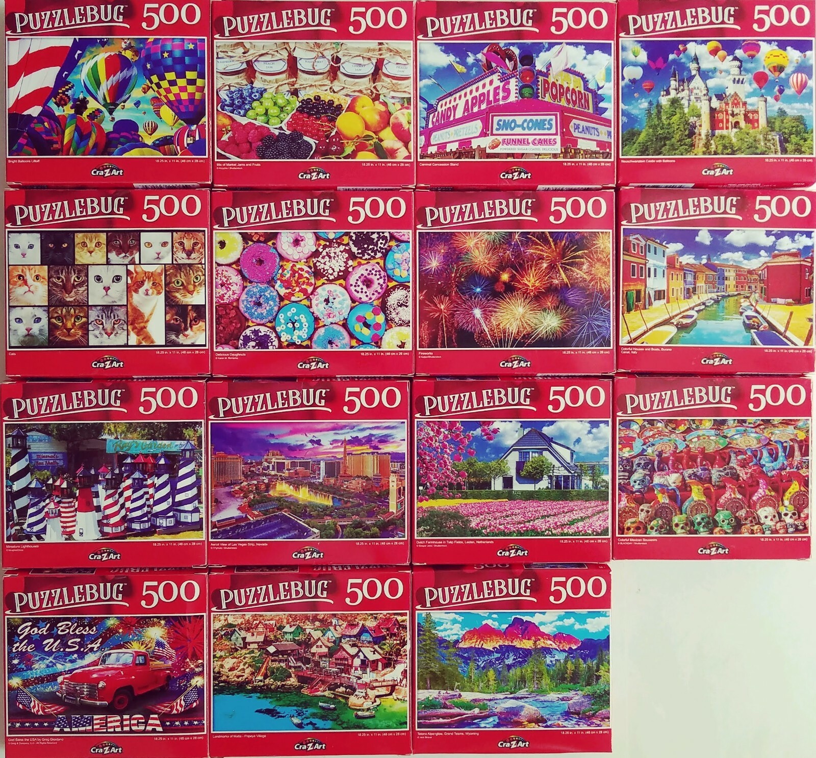 500 Pc Jigsaw Puzzles 18.25”x11” 1/Pk s20i, Select: Berries 500 Pc Jigsaw Puzzles 18.25”x11” 1/Pk s20i, Select: Berries