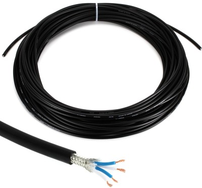 Canare L-4E6S Star Quad Bulk Microphone Cable - Black 100 Foot