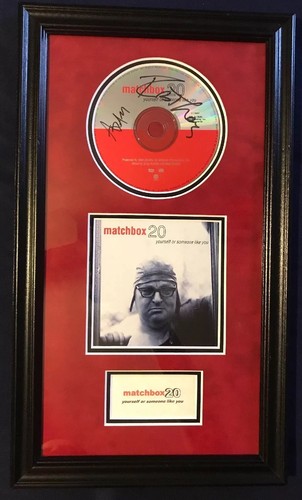 MATCHBOX 20 Yourself Or Someone Like U Album/CD signed autograph framed display
