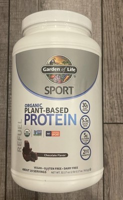 Garden of Life Sport Organic Plant Based Protein Chocolate 32.17oz 10/2026 NEW