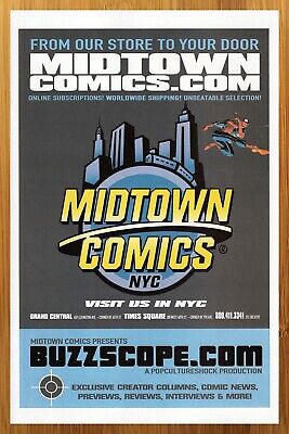 2005 Midtown Comics NYC Vintage Print Ad/Poster New York City Spider-Man Art 00s