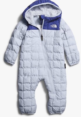The North Face ThermoBall One-Piece Baby SnowSuit Infant 0-3 Mo Gray NWT $120