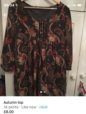 Autumnal Smock top could be a good maternity dark green  background
