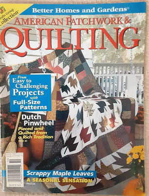 Vintage Better Homes & Gardens AMERICAN PATCHWORK & QUILTING Magazine Oct 1998 H