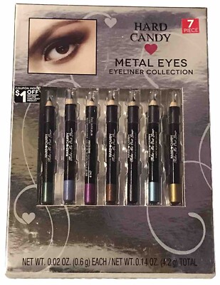 Hard Candy Take Me Out Liner 7 Piece Metal Eyes Eyeliner Pencil Collection