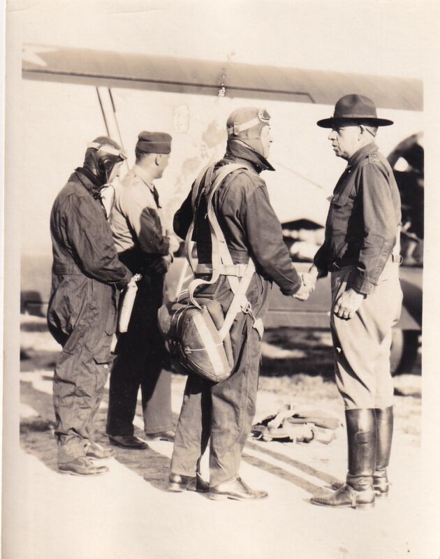 Original Photo 112th OBSERVATION SQUADRON BIPLANE 1931 Ohio National Guard 21