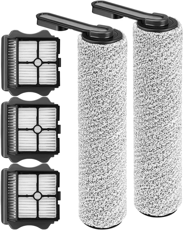 Roller Brush Replacement and Vacuum Filter Kit Compatible with Tineco Floor ONE