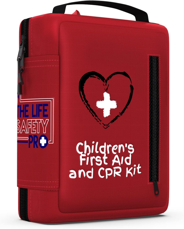 Kids Portable First Aid Kit with CPR Shield - Perfect for Home, School & Travel