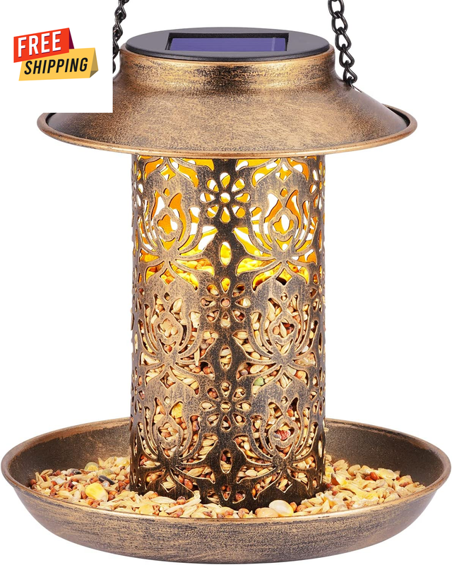 For Outdoors Hanging, Metal Wild Bird Feeder For Cardinals Sol