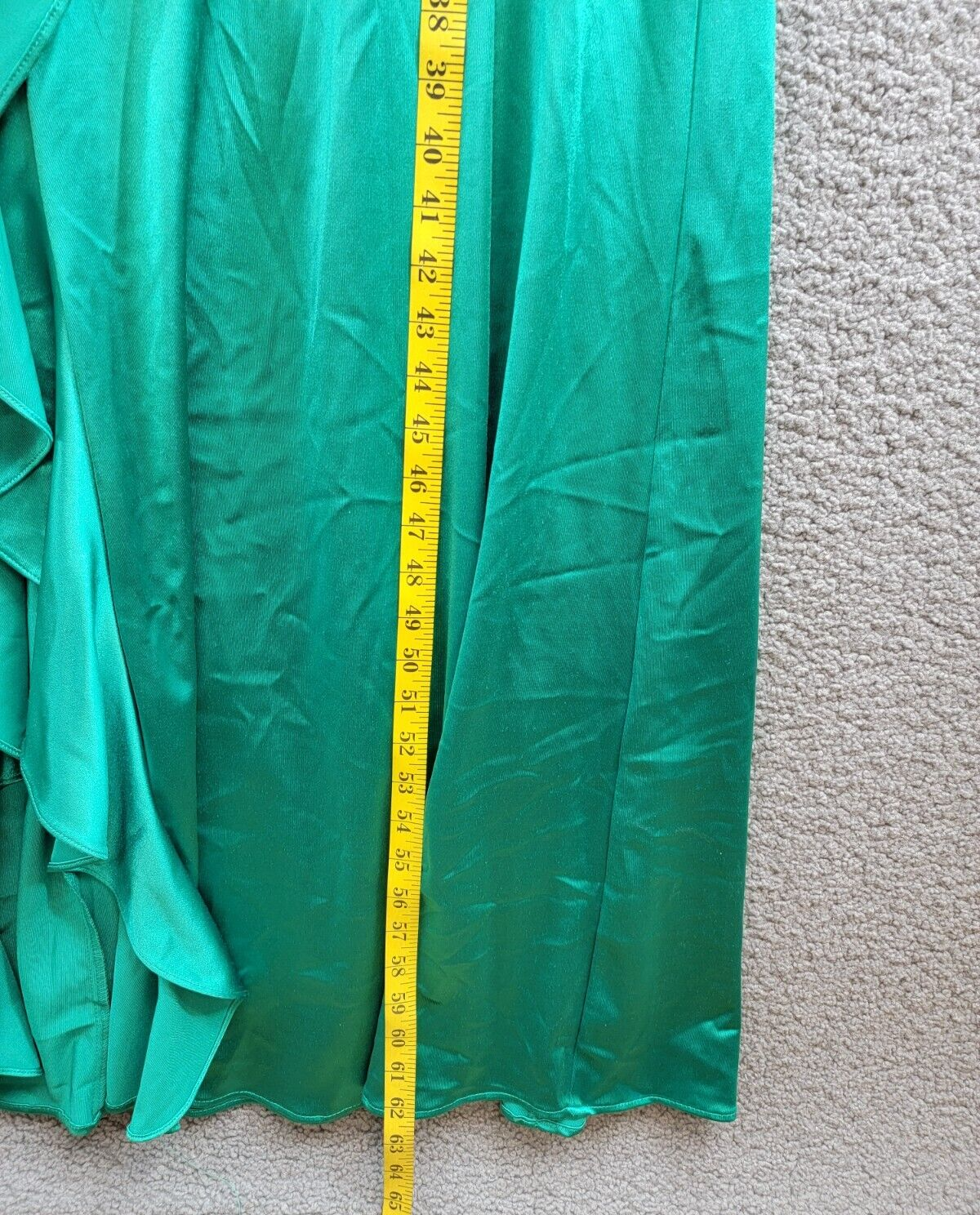 Violet Weekend One-Shoulder Tulle-Bodice Gown Juniors' 1/2 Jade Back Zip Closure - Picture 7 of 16