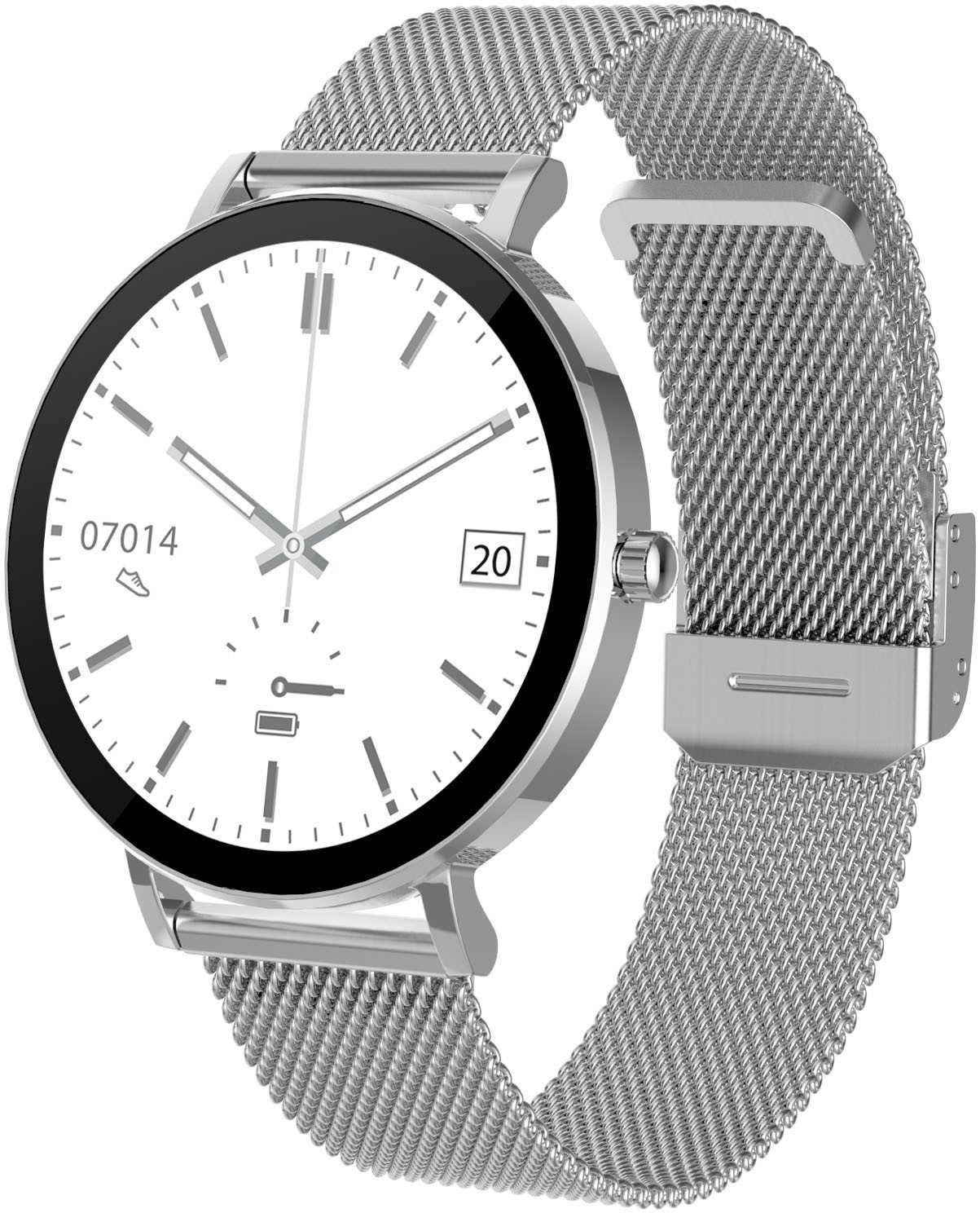 SMARTY 2.0 Smartwatch SW079B Armbanduhr Edelstahlarmband Bluetooth 41mm - Bild 3 von 4