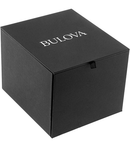 Pre-owned Bulova Men's Icon High Precision Quartz Chronograph Luxury Watch Make An Offer In Stainless Steel/ Blue And Yellow Accents