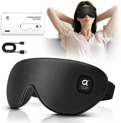 arboleaf Maschera Oculare Riscaldata Senza Fili per Occhi Secchi Compressa