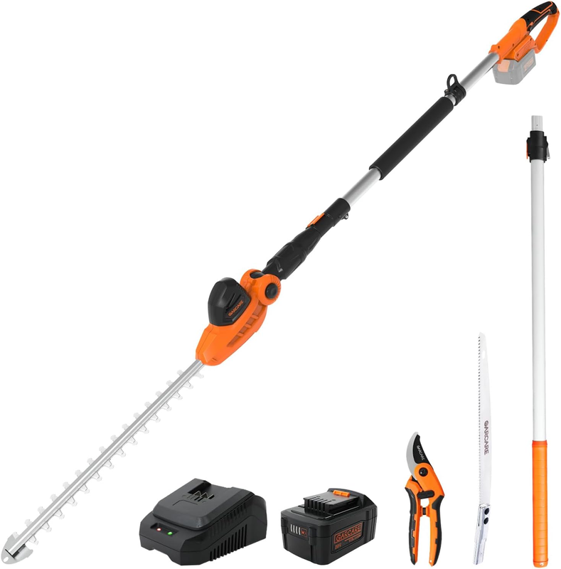 S Cordless With Battery - Pole Hedge Trimmer With 20v 4.0ah Li-ion