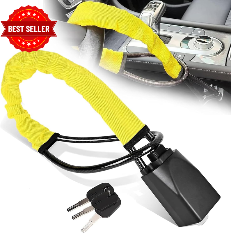 Steering Wheel Lock,Car Steering Wheel Lock,Max 45Cm Length Secure Car Device,Wi