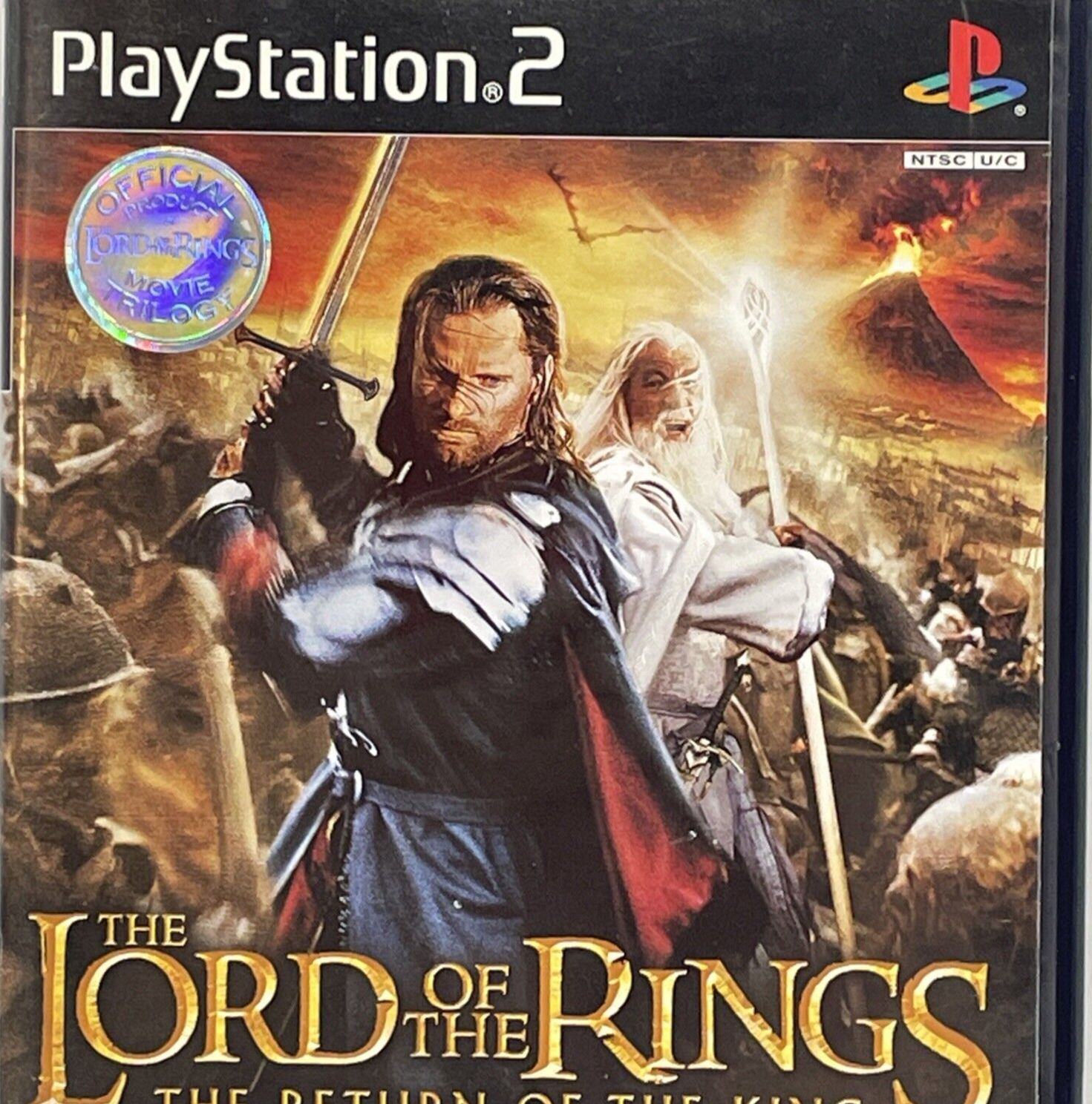 Lord of the Rings Return of the King PS2 PlayStation 2 2003 Black
