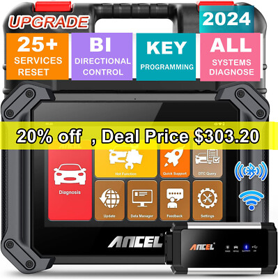 Ancel V6 PRO+ Bidirectional Scanner OBD2 All System Diagnostic Tool K-e-y Coding