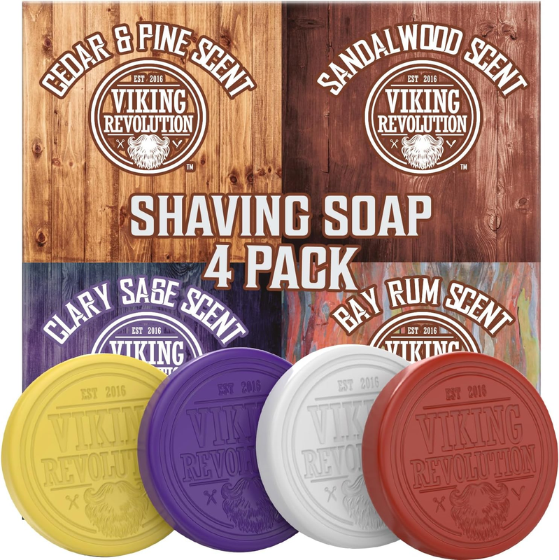Viking Revolution Shaving Soap for Men - Shave Soap for Use with Shaving Brush a