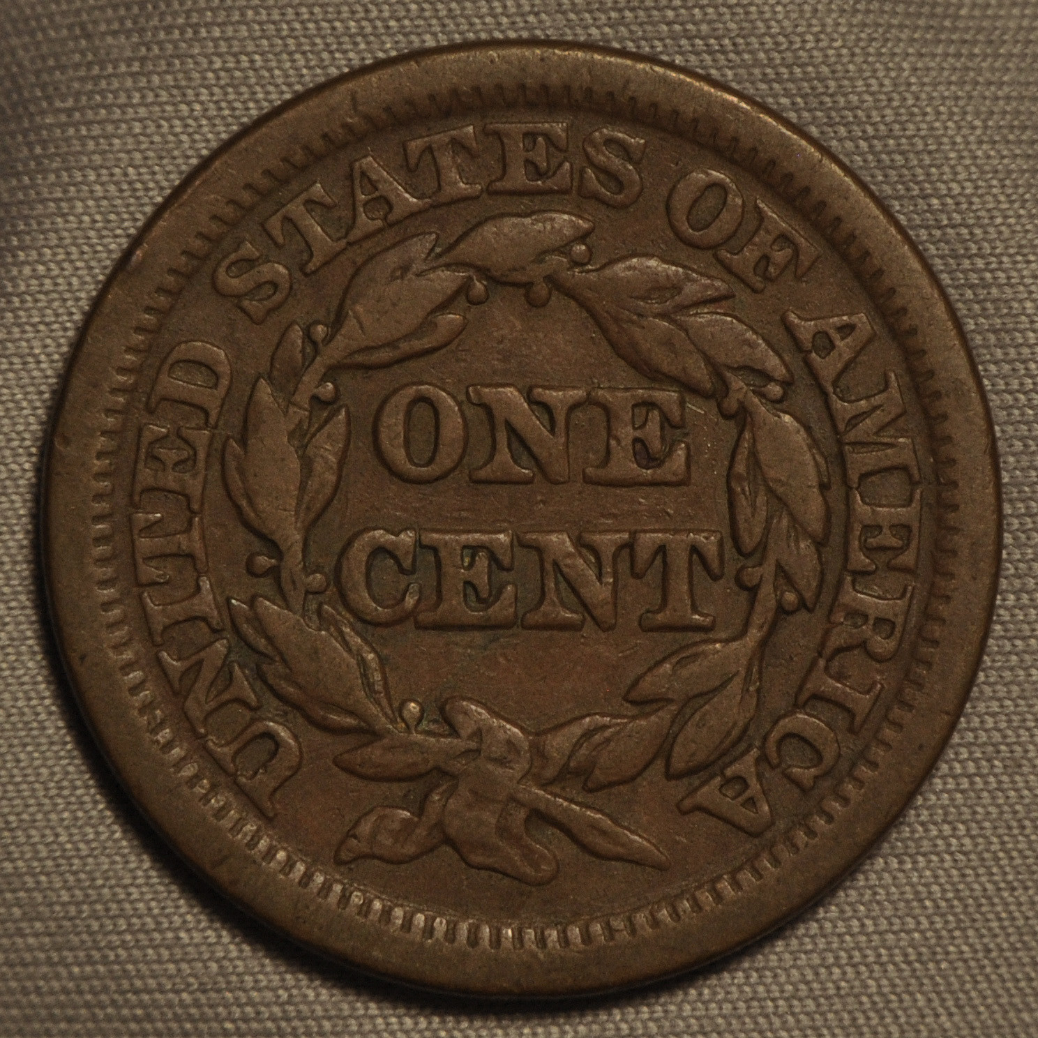 1848 Braided Hair Large Cent -- VF Condition