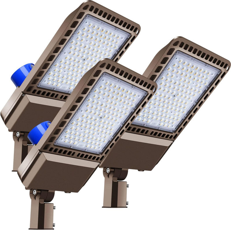 3x 5000k Outdoor LED Parking Lot Security Light 300W w/ Photocell Sensor