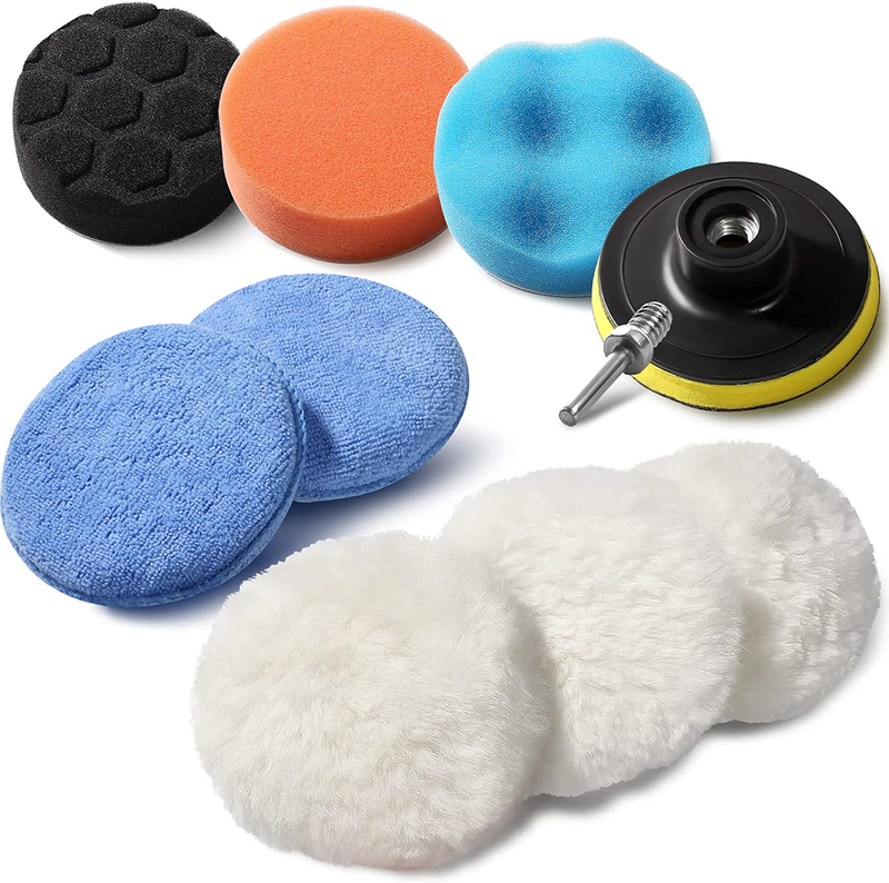 Wool Buffing Polishing Pad Kit, Drill Buffer Attachment 3 Inch New