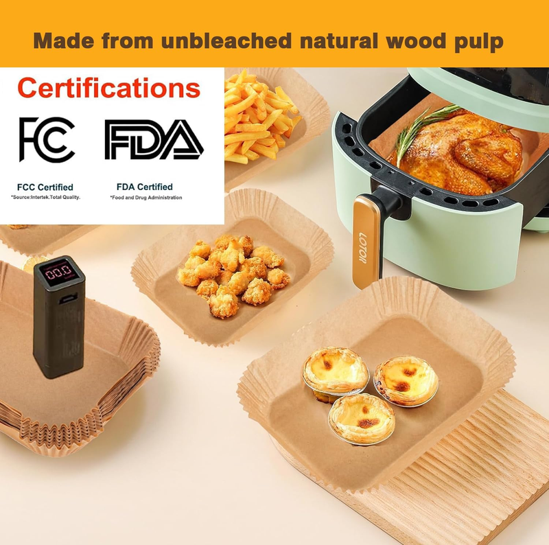 250PCS Air Fryer Liners,Air Fryer Accessories for Ninja Foodi Dual Air Fryer DZ2