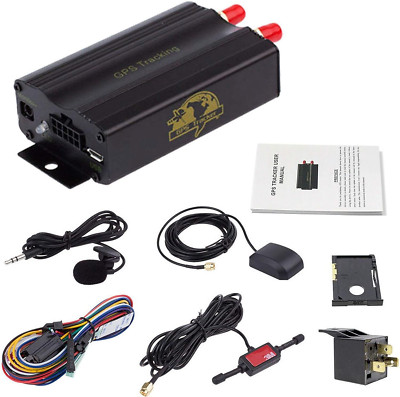 Vehicle Car GPS Tracker TK103A, GSM Alarm SD Card Slot Anti-Theft Realtime... 